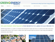 Tablet Screenshot of greenenergylp.com
